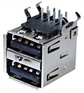 Разъем гнездо на плату 2хUSB-A (металл) REXANT