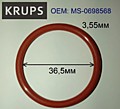 Уплотнитель поршня ЗУ для Krups (арт.MS-0698568), 43,6x36,5x3.55мм
