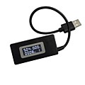Мини USB метр OLED (с хвостом), напряжение, ток, ёмкость  3-9V  0-3.5A