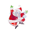 Фигура светодиодная на присоске "Санта Клаус", RGB