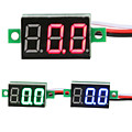 Прибор вольтметр V-0-100VDC (LCD 33x15x10 трехпроводный) зеленый