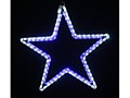 Фигура "Звезда" с контролером белая/синяя  56 х 60